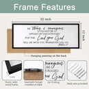 Be Strong And Courageous Sign Bible Verse Framed Wall Art, 32''×12'' Rustic Religious Christian Proverbs 3:5-6 Sign, Horizontal Holy Inspirational Catholic Scripture Decor by CozyNest Decor