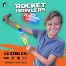 Light Up Foam Rocket Toys for Kids: Best LED Rocket Launcher Slingshot Lights Up & Makes Noise! for Boys & Girls. Outdoor Toy Party Favors Easter Stuffers & Great Gifts for Ages 8 9 10 11 12 13 & Up by TinyTreasures Baby Boutique