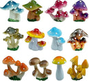12 Pcs 1.5 to 1.8 Inch Resin Mushroom,Cute Mushrooms Fairy Garden Mushrooms Ornaments for Outdoor Decoration,Home Décor,Cake Decoration,DIY Bonsai Craft … by GreenHaven Gardens