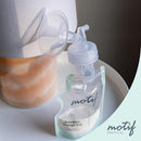 Motif Medical Pump-to-Bag Electric Breast Pump Adapter -Compatible w/Spectra S1 & S2 Breast Pump - Pump Adapter w/Twist Shield Connectors - 3-Step Time-Saving Nursing Pump Adapter (Set of 2) by TinyTreasures Baby Boutique