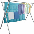 Clothes Drying Racks Outdoor, 81 Inches Updated Version,Stainless Steel Laundry Drying Rack for Indoor Outdoor and The Balcony,Length Adjustable Saves Space,with Windproof Hooks(001) by CozyNest Decor