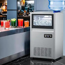 Commercial Ice Maker Machine, 150Lbs/24H with 45Lbs Storage, Fast Ice Making in 8-15Mins, Stainless Steel Under Counter or Freestanding Ice Machine for Home, Party, Office - 2 Water Inlet Modes by CozyNest Decor