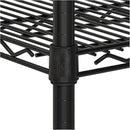 Seville Classics UltraDurable Heavy Duty NSF Solid Steel Wire Rack Storage Unit, Organizer for Garage, Warehouse, Office, Restaurant, Classroom, Kitchen, Black, 5-Tier Shelving, 60" W x 18" D by CozyNest Decor
