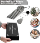 Wind-Chimes-Outdoor-Deep-Tone, Large Soothing Melodic Tones Windchimes, Wind Chimes for Outside, Memorial Wind Chimes Best Gift for Mom Women Grandma Neighbors(32" Silver Coated Aluminum) by CozyNest Decor