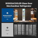 BODEGACOOLER 5.7 Cu.Ft Commercial Beverage Refrigerator,Commercial Cooler Refrigerators Glass Door Display Fridge for Bar,Drink,Tall Drink Cooler for Parties,Slim Single Door Display Fride by CozyNest Decor