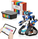 Robot J Creative Building Kit With Storage Box, 6-in-1 Programmable App Remote Control Tank STEM Learning Toy, Educational Coding Gifts for 7-12 Years Old Kids by TinyTreasures Baby Boutique