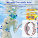 R-fun Waterproof for Air Tag Bracelets [2 Pack] Compatible with Apple Air Tag Finders with Soft Silicone,Anti Lost GPS Item Finders Case Cover,Night Blue/Pink by TinyTreasures Baby Boutique