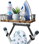 TJ.MOREE Ironing Board Holder Wall Mount - Laundry Room Iron and Ironing Board Hanger Laundry Room Decor Organization and Storage (T&V Shaped) by CozyNest Decor