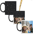 Personalized Coffee Mug – Custom Photo, Text, or Logo Ceramic Magic Mug Tea | Taza Personalizada with Heat Sensitive Color Changing Cup | Customized Gift Idea for Men & Women - Black Starry |11oz by TinyTreasures Baby Boutique