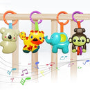 Baby Toys, Cartoon Animal Hanging Rattle Toys, Handbells Baby Rattles, Baby Bed Crib Car Seat Travel Stroller Toys for Infant, Best Birthday Gift for Newborn, 4 Pack by TinyTreasures Baby Boutique