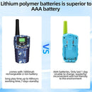 Rechargeable Kids Camouflage Walkie Talkies 3 Pack Long Range, 48H Work 7D Standby, LED Flashlight,Outdoor Camping Games Toys Gifts for 3-12 Year Old,Ideal Birthday for Boys & Girls by TinyTreasures Baby Boutique