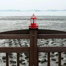 Operitacx Solar Powered Rotating Lighthouse Lamp - Waterproof Solar Lighthouse Outdoor Garden Decor, Led Yard Light for Patio, Lawn, and Pathway (Red) by GreenHaven Gardens