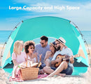 Beach Tent, Portable Sun Shelter for 2/3/4/6-8 Person with UPF 50+ UV Protection, Easy Setup Waterproof Beach Shade Canopy Cabana for Family Outdoor and Picnics, Fishing with Carrying Bag by TinyTreasures Baby Boutique