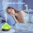 500ML Essential Oil Diffuser: Aroma Diffuser with Remote Control for Hotel Spa Yoga Room Humidifier with 14 Colors LED Night Light for Bedroom Home Relaxation, Black by CozyNest Decor