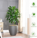 Artificial Dracaena Tree Artificial Silk Tree Faux Tree with White Tall Planter Fake Tropical Yucca Floor Plant (2, White Planter, 4 FT) by CozyNest Decor