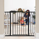 HOOEN Wide Baby Gates for Doorway Stairs 30" Tall 38.5-43.5 Inch Wide Indoor Child Gate for Kid or Pet Dogs Walk Through Pressure Mounted Baby Dog Gate by TinyTreasures Baby Boutique