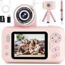 Kids Camera Girls for 3 4 5 6 7 8 9 Years Old Girls,1080P HD Video Selfie Camera with 32G SD Card Kids Digital Camera Toys for Toddler Birthday Gifts Pink by TinyTreasures Baby Boutique
