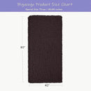 Bigacogo Chunky Knit Throw Blanket for Couch, 40x80 inches, 100% Hand Knitted with Thick Jumbo Chenille Yarn, Cozy Soft Large Rope Knot Cable Crochet Blankets for Sofa Bed Living Room, Chocolate by CozyNest Decor