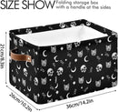 Gothic Pattern Storage Bins Collapsible Shelf Basket Cube with Handle for Nursery Bedroom Bathroom by TinyTreasures Baby Boutique