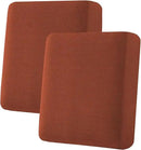 H.VERSAILTEX Super Stretch Individual Seat Cushion Covers Sofa Covers Couch Cushion Covers Slipcover Sets Thick Jacquard Textured Twill Fabric (2 Piece Medium Sofa Cushion Covers, Rust) by CozyNest Decor