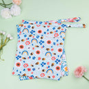 ALVABABY 2pcs Cloth Diaper Wet Dry Bags Waterproof Reusable with Two Zippered Pockets Travel Beach Pool Daycare Soiled Baby Items Yoga Gym Bag for Swimsuits or Wet Clothes LX-YX8688 by TinyTreasures Baby Boutique