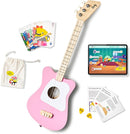 Loog Mini Acoustic kids Guitar for Beginners 3-strings Ages 3+ Learning app and lessons included by TinyTreasures Baby Boutique