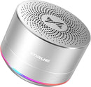LENRUE Portable Wireless Bluetooth Speaker with Built-in-Mic,Handsfree Call,AUX Line,HD Sound and Bass for iPhone Ipad Android Smartphone and More (Silver) by TinyTreasures Baby Boutique