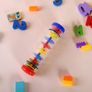 2 Pack Rainmaker Rain Stick Musical Instrument for Babies, Toddlers and Kids, 8 Inch Rainfall Rattle Tube Rainstick Shaker Toy by TinyTreasures Baby Boutique