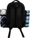 apollo walker Picnic Backpack Bag for 2 Person with Cooler Compartment, Detachable Bottle/Wine Holder, Fleece Blanket, Plates and Cutlery Set by GreenHaven Gardens