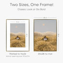 Homeforia Picture 20x28 Bronze Frame, High End Metal 20 x 28 Brass Poster Frames with Mat 14 x 22 for Photo, 20x28 Frame Matted to 14x22 Print, 28x20 Hanging Frames, Tempered Glass, Wall Kit, Set of 1 by CozyNest Decor