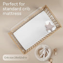 Niagara 1 Pack Viscose Made from Bamboo 100% Waterproof Crib Mattress Protector, Soft Breathable Crib Mattress Protector with Deep Pocket, Crib Mattress Pad for Toddler and Baby (52x28, White) by TinyTreasures Baby Boutique
