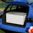 100GAL White Resin Deck Box with Wheels – Lockable, Waterproof, SGS-Tested UV Resistance, Spacious Outdoor Storage for Patio Cushions & Pool Gear, Easy Assembly by GreenHaven Gardens