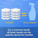 Disposable Toilet Bowl Brush with 40 Toilet Wand Refills, Toilet Bowl Cleaner Wands, Toilet Cleaning System Starter Kit by CozyNest Decor
