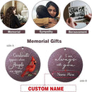 ASTARIN 36" Large Deep Tone Personalized Name Sympathy Wind Chimes, Cardinal Memorial Wind Chime for Loss of Mother Father Loved One, Bereavement Condolence Gifts Decor Outdoor Patio Garden by CozyNest Decor