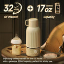 Snow Bear Portable Bottle Warmer for Travel, Fast Heating in 2.5 Mins for Breast Milk and Formula, 10200mAh Battery with LED Display, 17oz Large Capacity, Baby Bottle Warmer with Temperature Control by TinyTreasures Baby Boutique