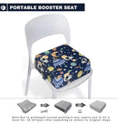 Toddler Booster Seat for Dining Table, Portable Booster Seat for Kitchen Chair, 4 Inch High-Density Foam Cushion with Adjustable Safety Straps and Non-Slip Bottom, Perfect for Kids Travel and Daily by TinyTreasures Baby Boutique