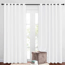 NICETOWN 50% Blackout Pure White Sliding Glass Curtains 2 Panels Set - Window Treatment Thermal Insulated Grommet Light Blocking Sound Reducing Drapes for Bedroom/Living Room, W80 x L84 by TinyTreasures Baby Boutique