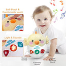Baby Toys 0-6-12 Months, Chick Musical Plush Cute Stuffed Animal Infant Tummy Toys with Light & Sounds, Roly-Poly Sensory Toy Birthday Easter Egg Gift for Newborn Boys & Girls by TinyTreasures Baby Boutique