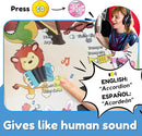 ZEENKIND Spanish & English Talking Learning Book for Kids 2 3 4 5 6 Years Old, 420 Words Toddler Educational Toys to Learn Spanish Interactive Audio Sound Books Bilingual Musical Toy Juegos para Niños by TinyTreasures Baby Boutique