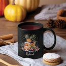 Personalized Christmas Decorative Mug - Fruit Cake Design Coffee Cup for Cake Lovers - Customized Black 11oz/15oz Cup for Daughter by CozyNest Decor