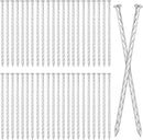 60 PCS 8 Inch Spiral Metal Galvanized Landscape Spikes, Galvanized Non-Rust Metal Garden Stakes, Garden Nails for Artificial Turf, Weed Barrier, Tent, Carpentry and More, by GENHAKON. by CozyNest Decor