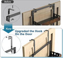 bukfen Over the Door Pantry Organizer, 6-Tier Adjustable Wooden Basket Kitchen Pantry Door Organization and Storage, Heavy-Duty Metal Hanging Kitchen Spice Rack,D6.3 x W17.71 x H50.60 inch,1 Pack by CozyNest Decor