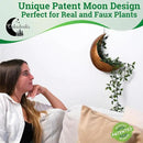 Hanging Moon Planter - Moms Day Gifts for Women - Moon Room Decor - Unique Planters for Succulents,Air Plant, Cactus, Artificial Plants- Plant Lover Gifts - Boho,Hippie, Witchy, Birthdays Gifts by GreenHaven Gardens