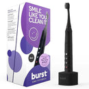 Burst Original Sonic Electric Toothbrush for Adults (Black) | Soft Bristle Deep Clean Stain & Plaque Removal | 3 Modes: Teeth Whitening, Sensitive & Massage by CozyNest Decor