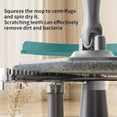 Spin Mop and Bucket with Separate Dirty and Clean Water,360° Spin Mop and Bucket System with Widening Foldable Handle,2 Replaceable Mop Pads,Square Mop for Floor Hardwood Tile Marble Wall Cleaning by CozyNest Decor