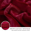 XeGe Luxury Faux Fur Throw, Red Soft 50x60 Fluffy Blanket, Shaggy Plush Decorative Couch Blanket, Autumn Cute Furry Fuzzy Lap Bed Throw for Kids Women Men Teen Girls by CozyNest Decor