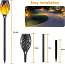 Albelt Solar Torch Lights Outdoor - 10 Pack With Flickering Flame for Garden Decor, Super Bright Waterproof for Outside Landscape Yard Party Decorations by GreenHaven Gardens