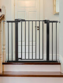 Babelio Baby Gate for Doorways and Stairs, 26-40" Auto Close Dog Gate, Easy-Install Pressure Mounted Satey Door, No Drilling Safety Gate for Child and Pets, Pressguard, Black by TinyTreasures Baby Boutique