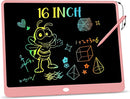 KOKODI LCD Writing Tablet, 16 Inch Colorful Toddler Doodle Board Drawing Tablet, Erasable Reusable Electronic Drawing Pads, Educational and Learning Toy for 3-6 Years Old Boy and Girls by TinyTreasures Baby Boutique