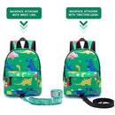 Accmor Toddler Backpack Leash with Anti Lost Wrist Link, Cute Mini Child Walking Harnesses Keep Kids Close Back Pack Rope Tether Rein for Baby Boys (Green/Dino) by TinyTreasures Baby Boutique